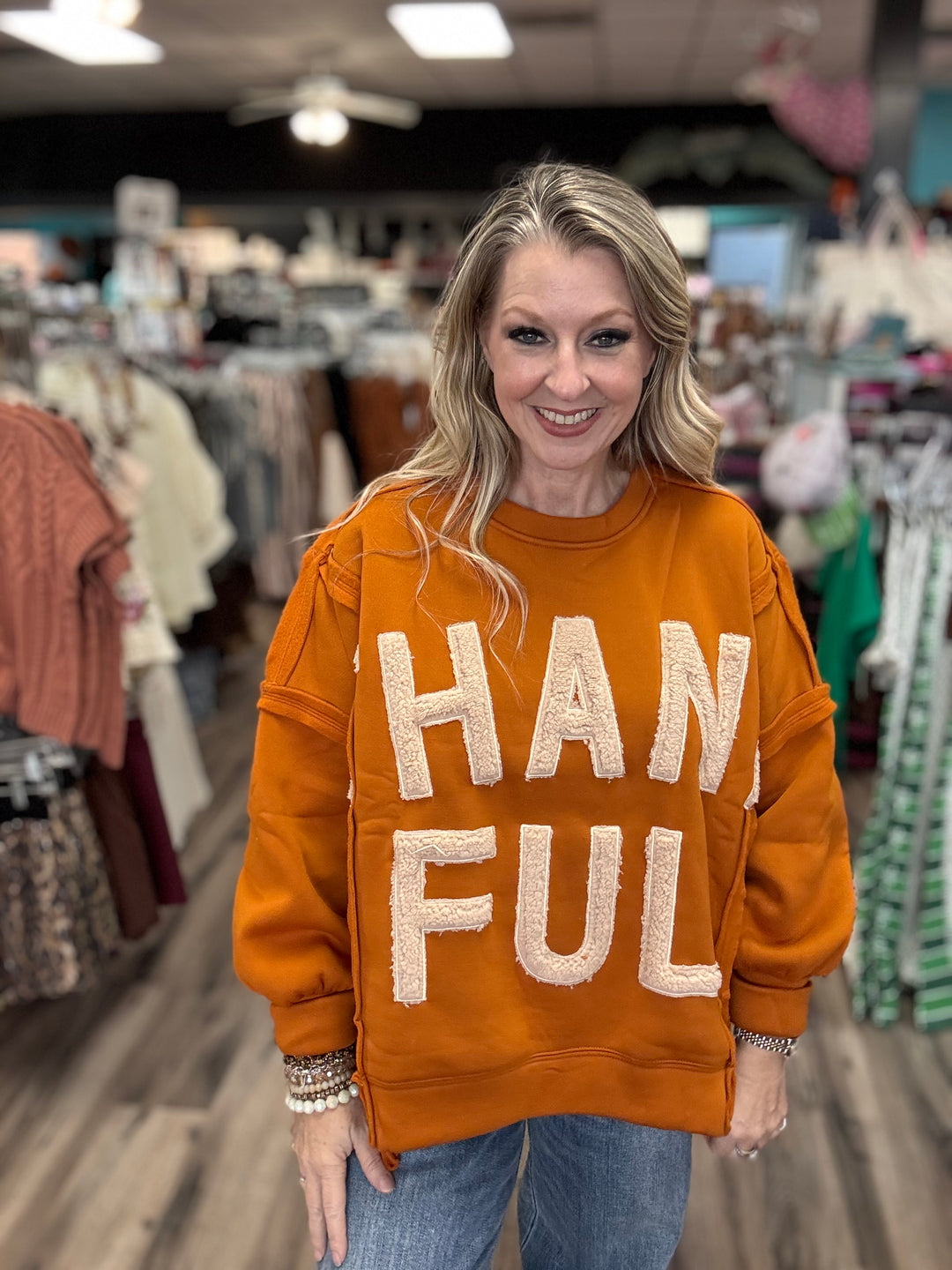 Thankful Patch Sweatshirt