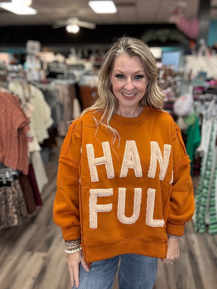 Thankful Patch Sweatshirt