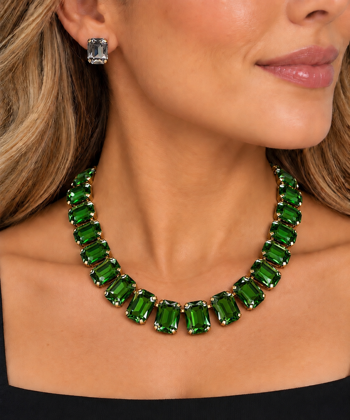 Rectangle Stone Necklace Set or Bracelet