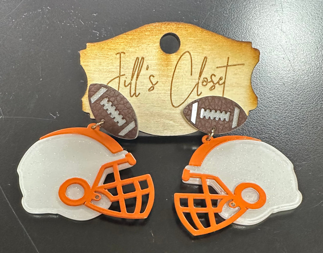 Football Helmet Stud Earrings