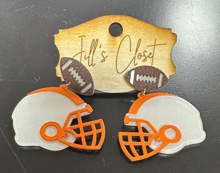 Football Helmet Stud Earrings