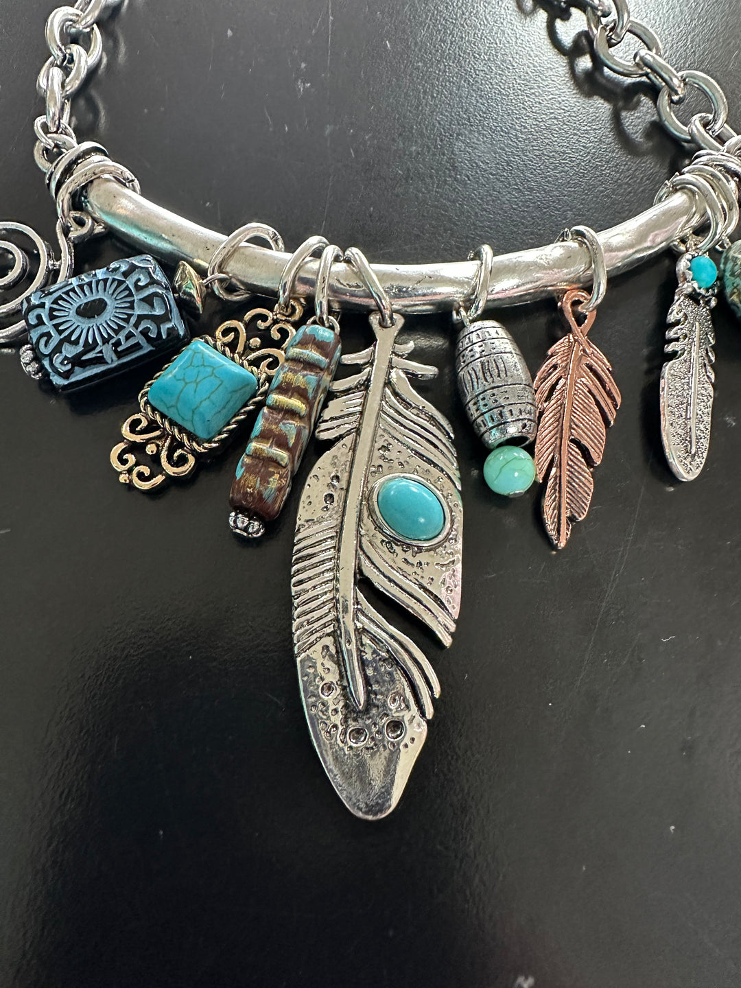 Charm Necklace & Earrings Set