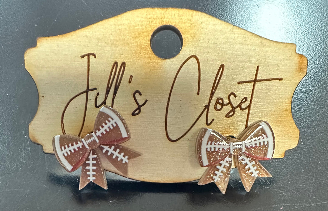 Little Bows Sports Stud Earrings