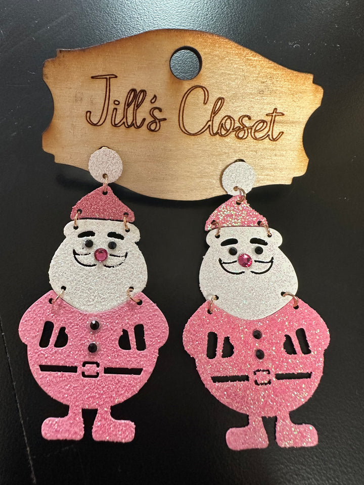 Santa Hinged Lightweight Earrings