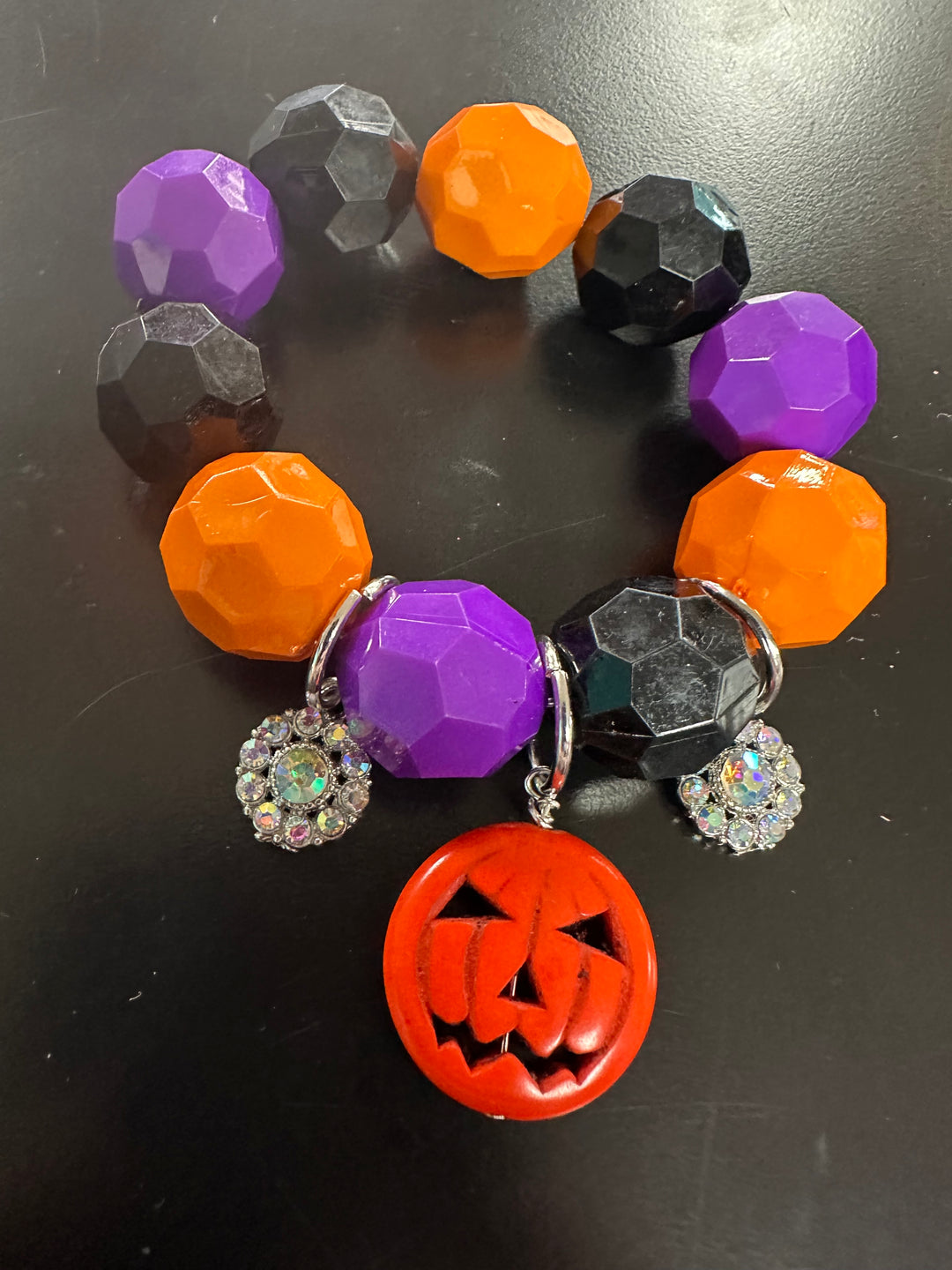 Chunky Bling Halloween Bracelet