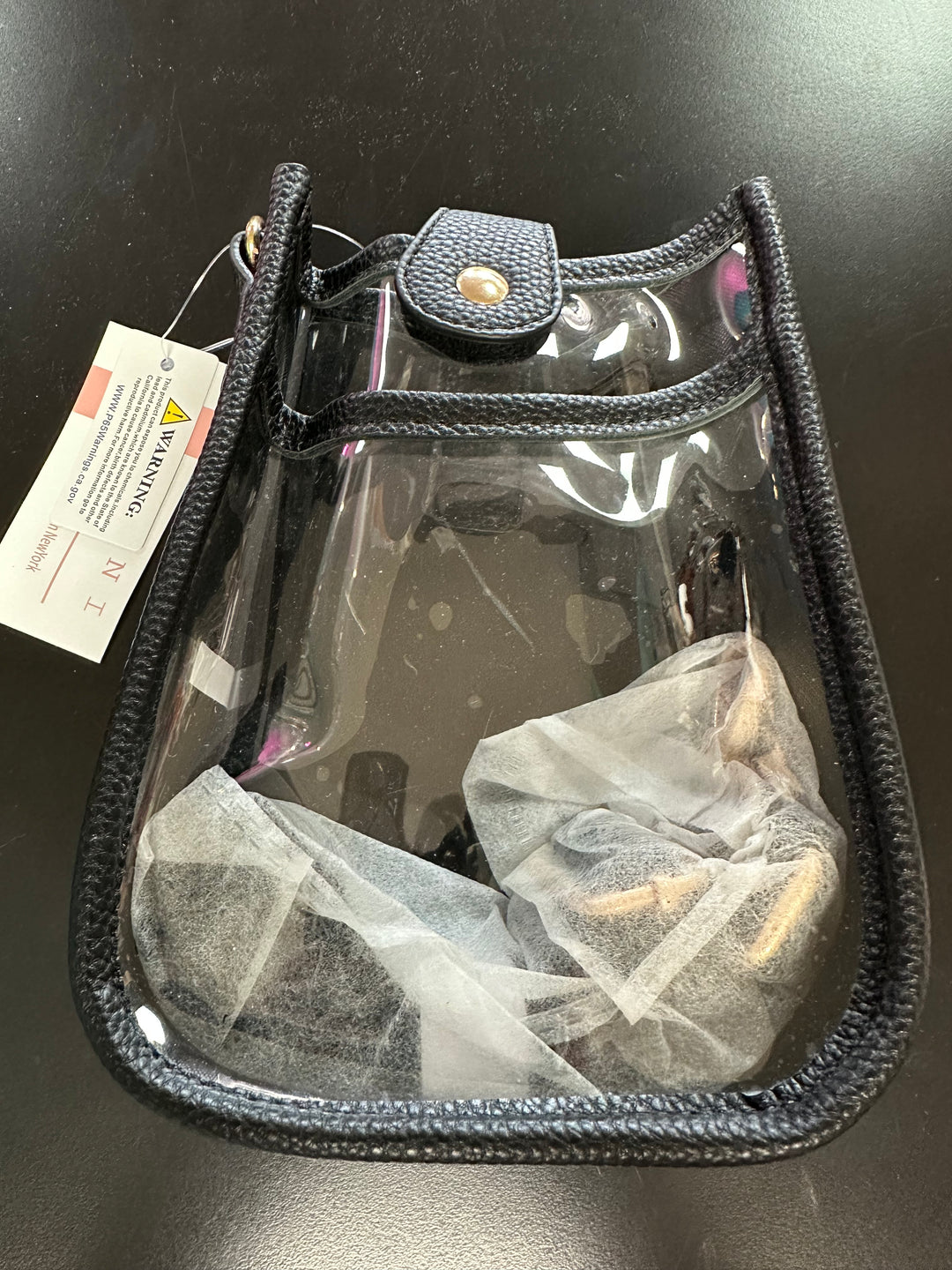 Stirrup Shaped Clear Crossbody