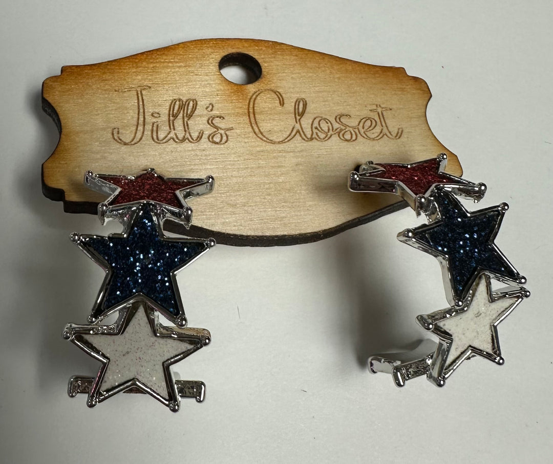 Star Hoop Earrings