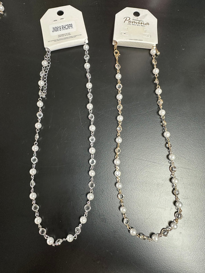 Pearl & Crystal necklace.