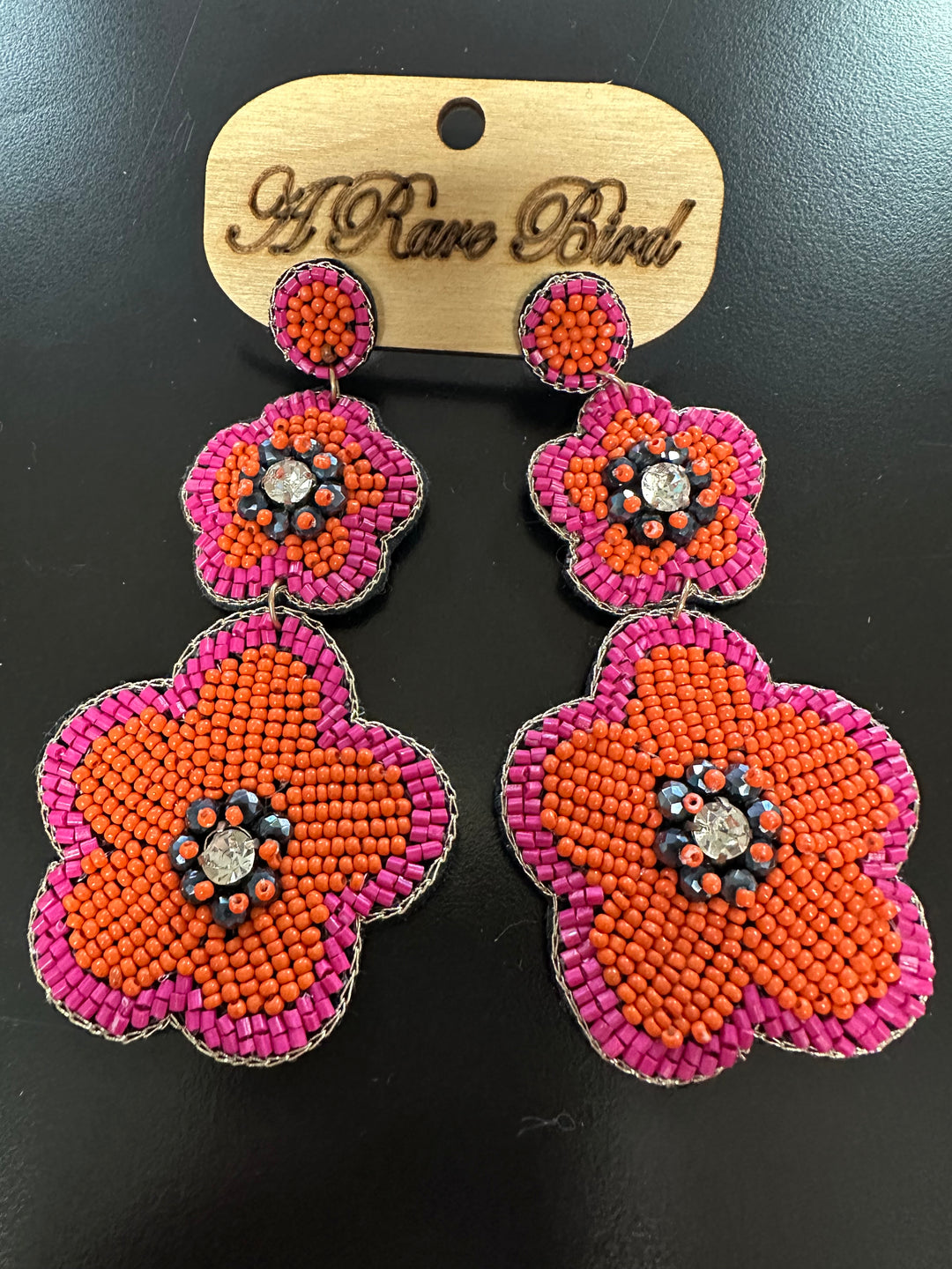 Beaded Flower earrings