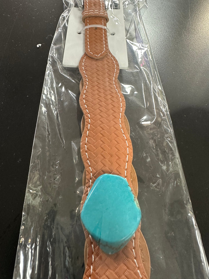 Leather & Chunk Hatband