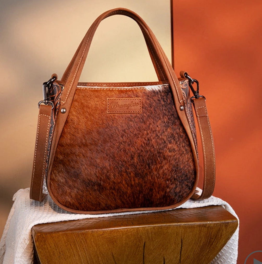 Kenna’s Cowhide Bag