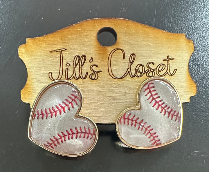 Sports Hearts Stud Earrings