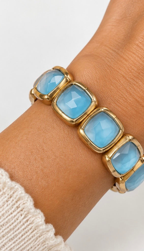 Faceted Matte Stone Bracelets