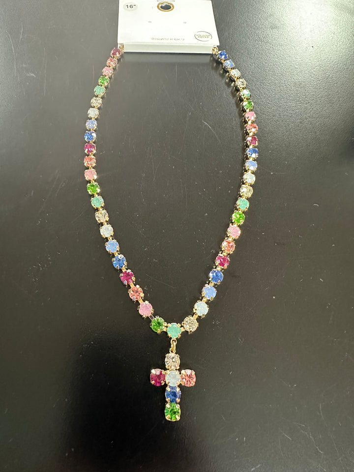 Crystal Cross Necklace