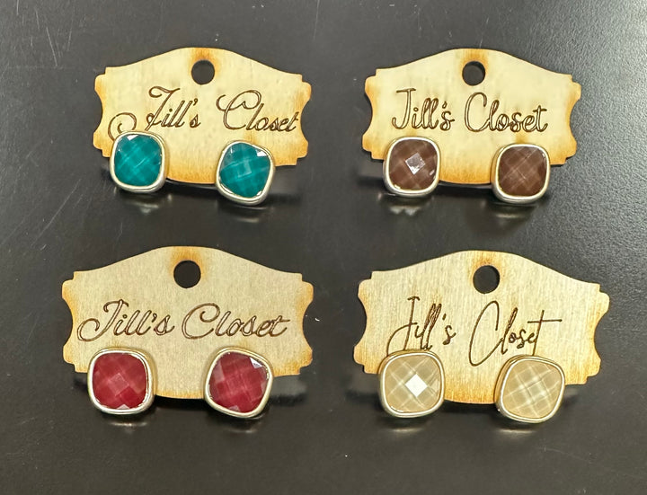 Faceted Matte Stone Bracelets or Earrings