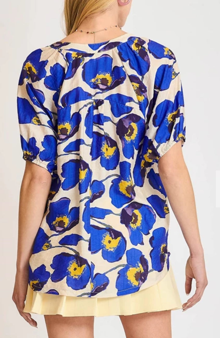 Blue Poppy Top