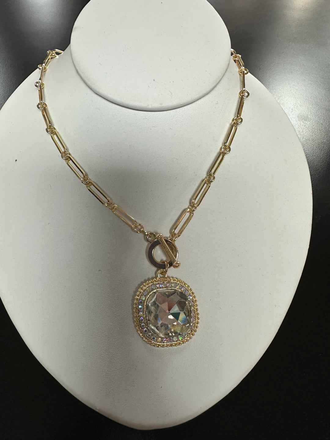 Jeweled Pendant Necklace