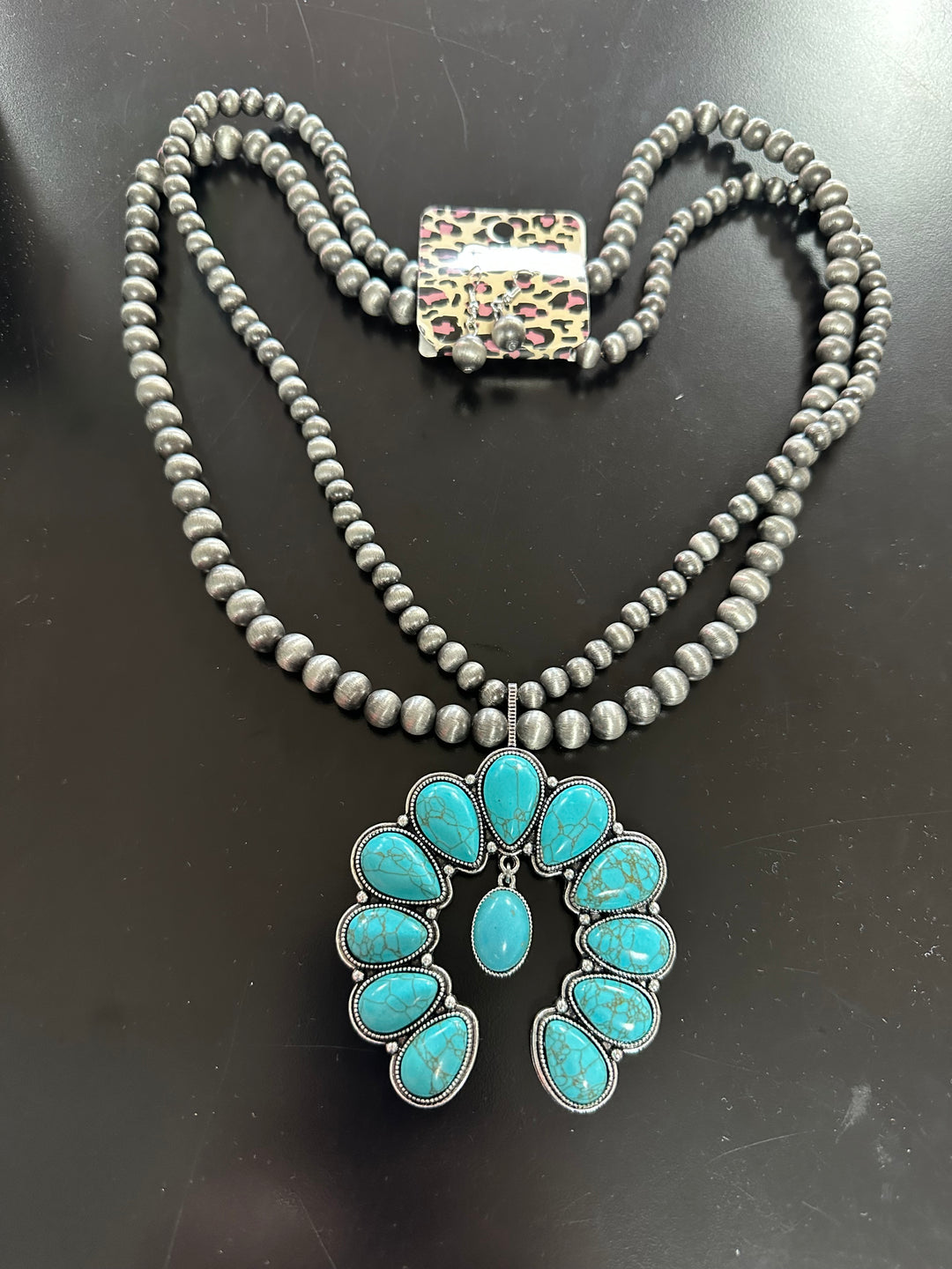 Turquoise Naja & Navajo Pearls