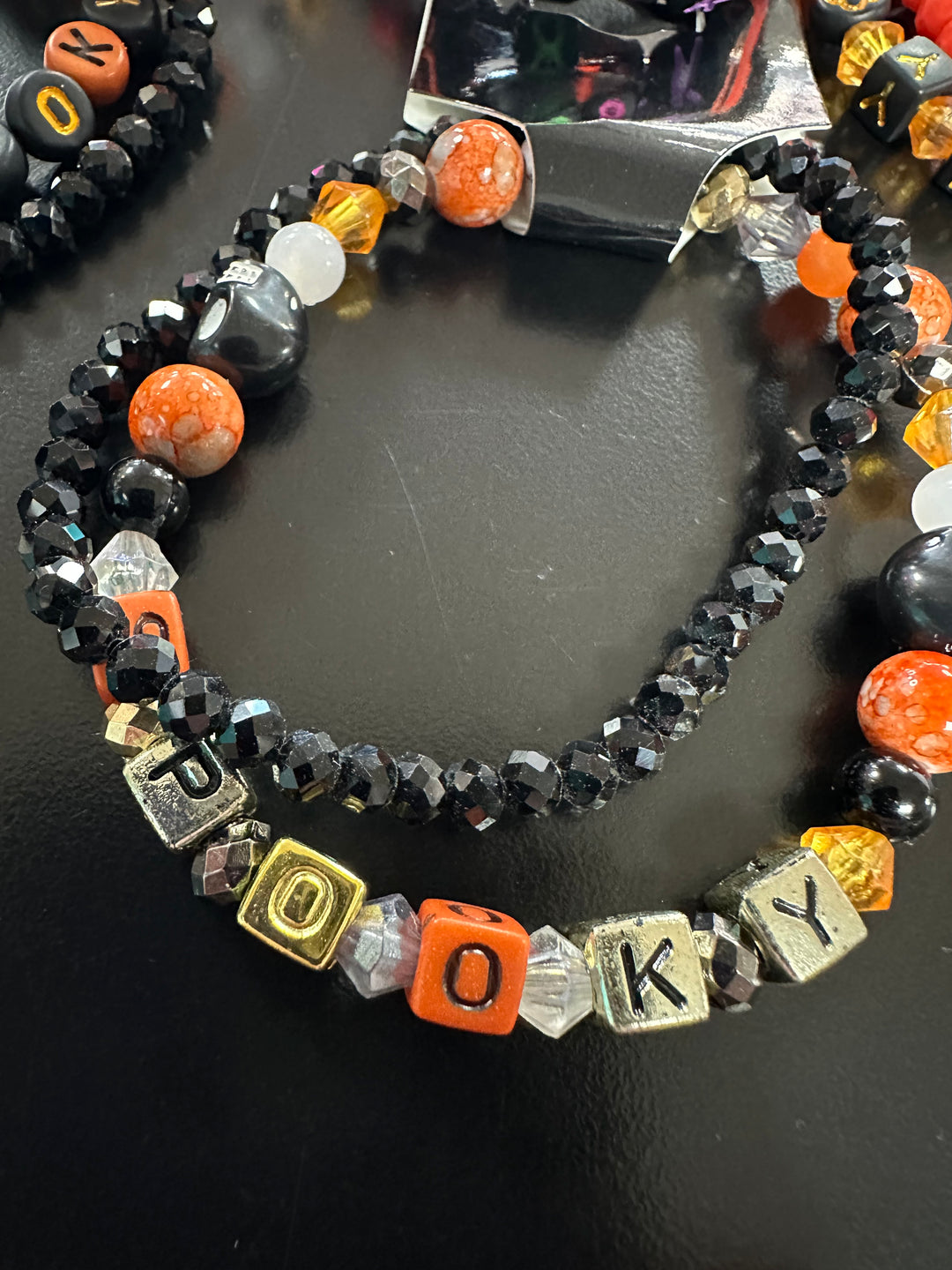 Halloween “Words” Bracelet pair
