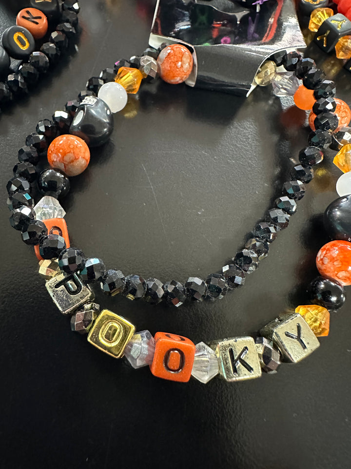 Halloween “Words” Bracelet pair