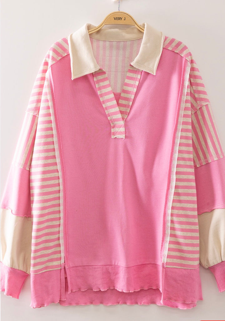 Connie’s Striped LS Top