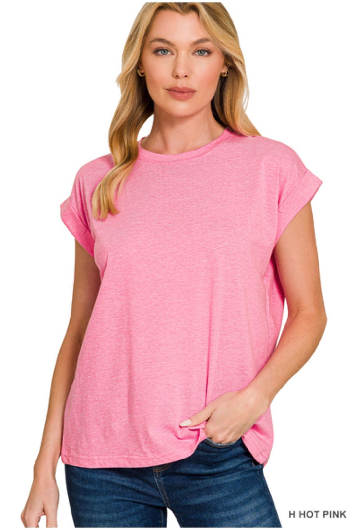 Folded Sleeve T-Shirt
