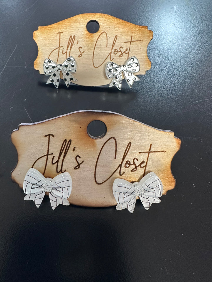 Little Bows Sports Stud Earrings