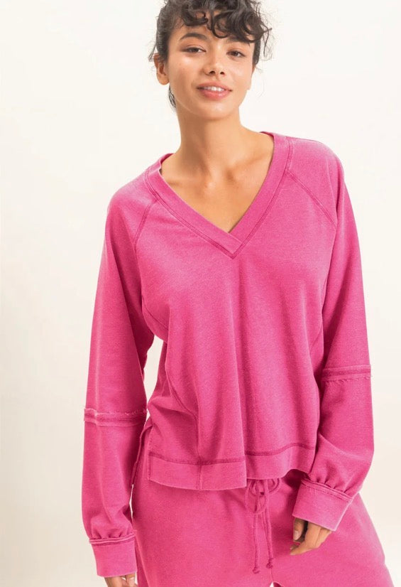 Sharon’s LS V-Neck Top