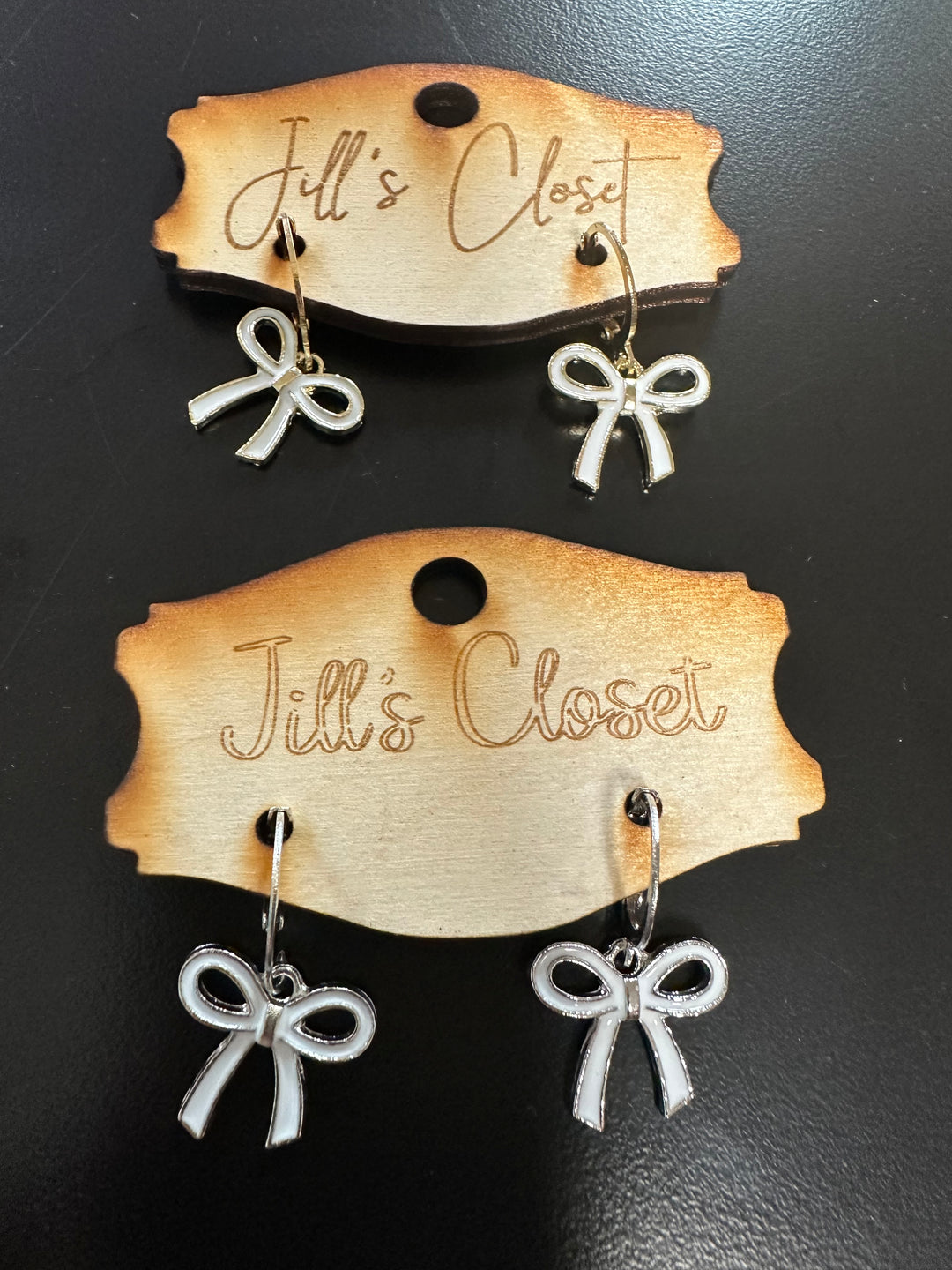 Bow Hoop Earrings