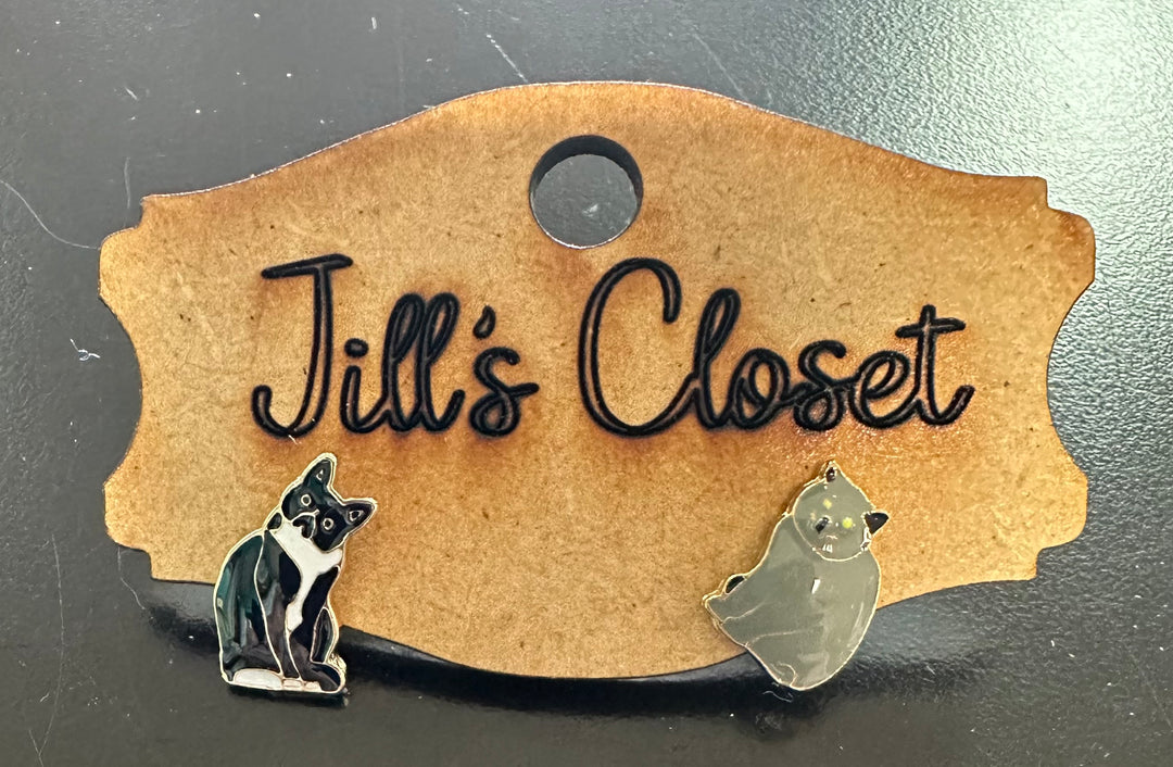 Kitty Cat Stud Earrings