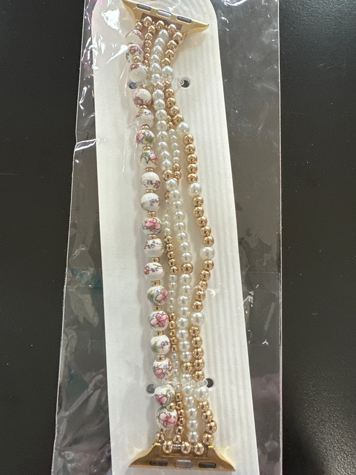 Beaded Charm Smart Watch Band 38 mm-41mm