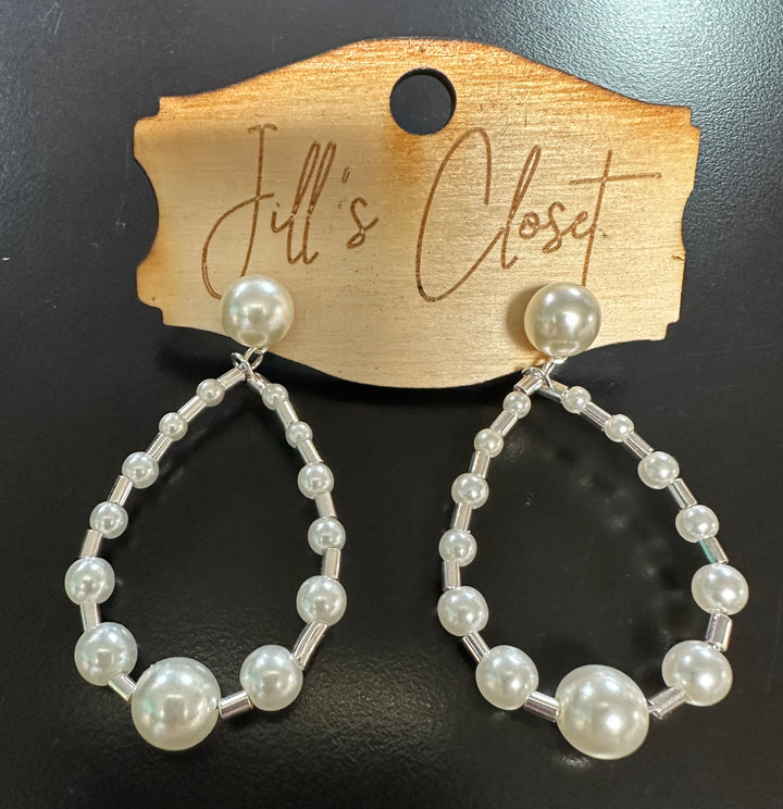 Pearl Loop Earrings