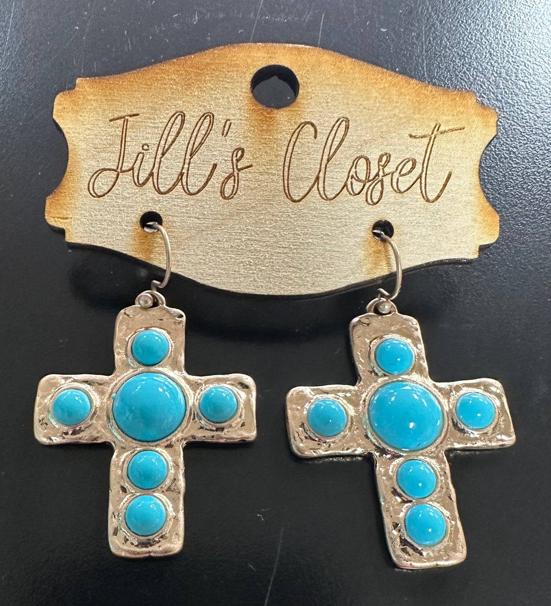 Cross Fishhook Earrings