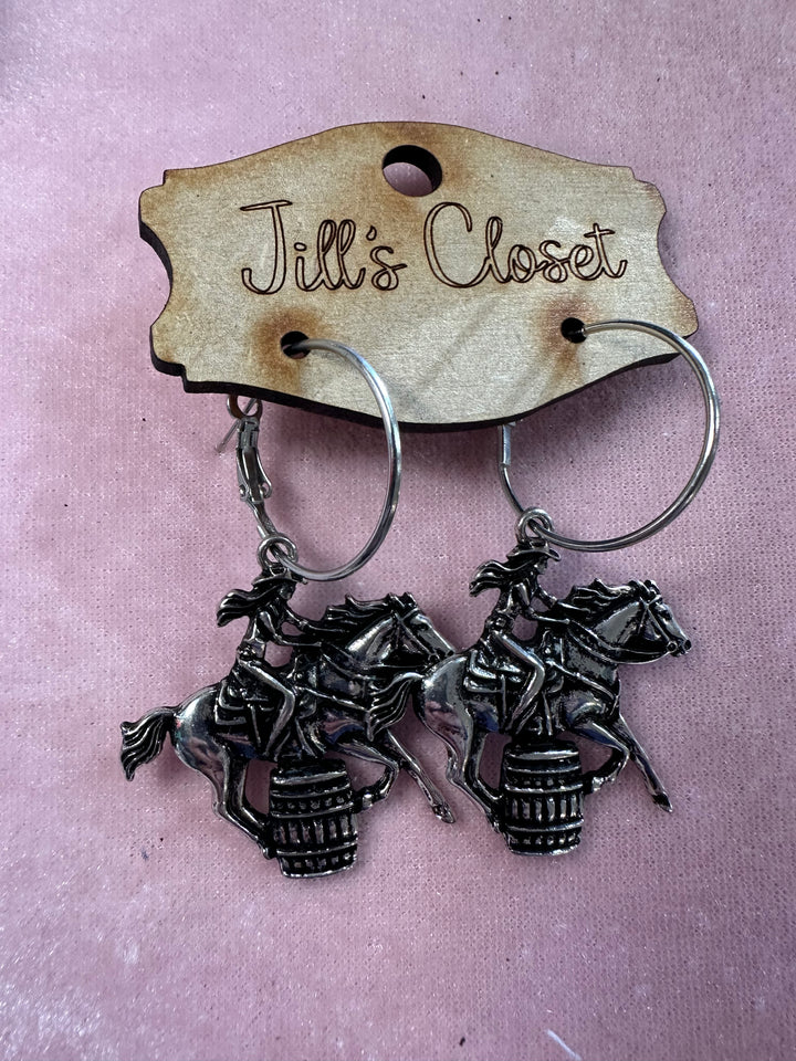Silver Western Earrings