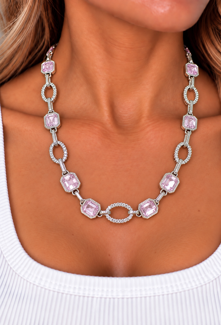 Bling & Chain Necklace