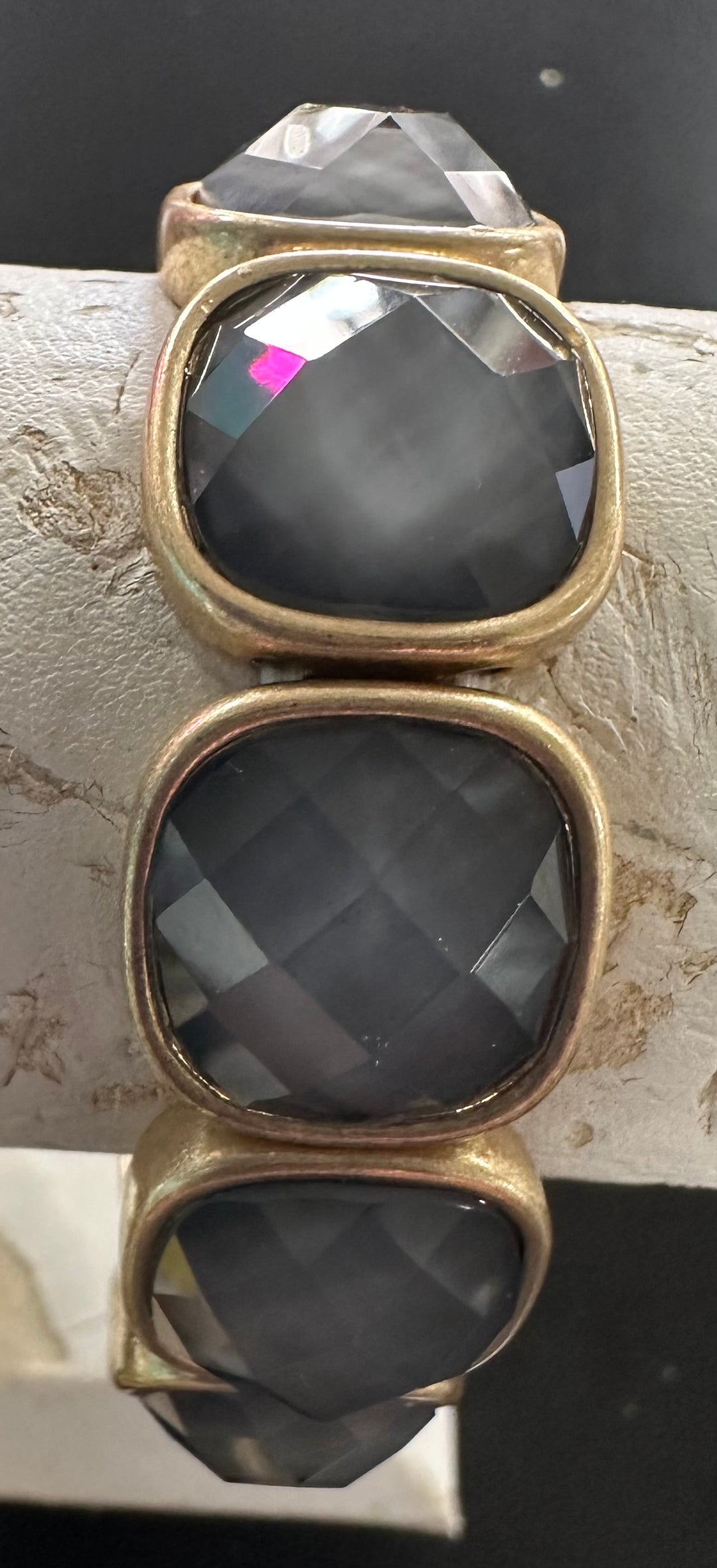 Faceted Matte Stone Bracelets