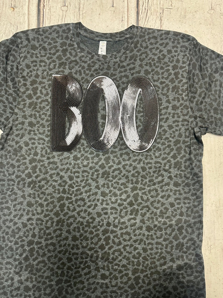 Leopard Boo tee