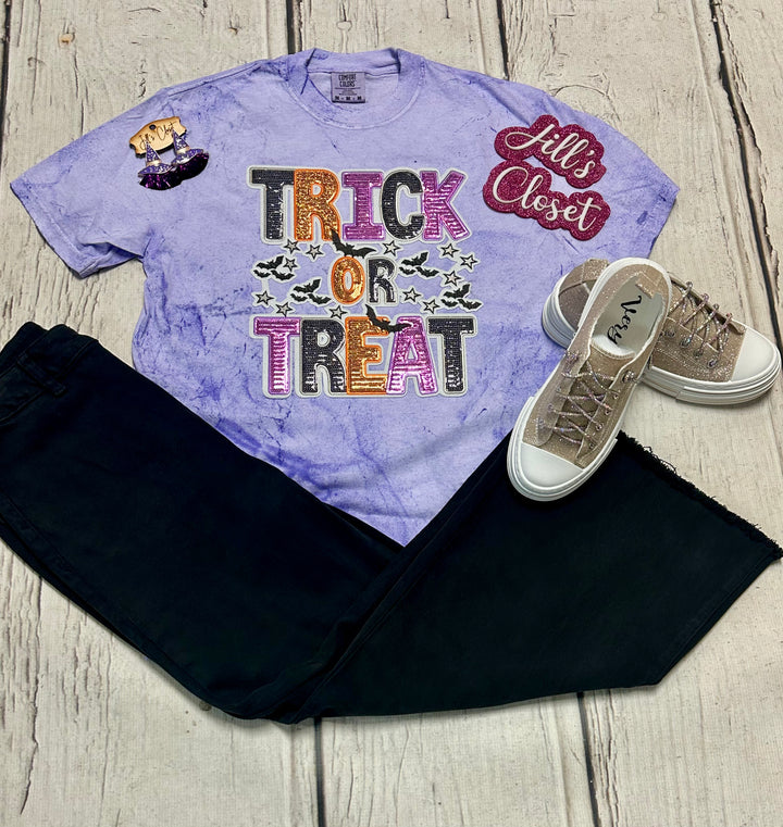 Trick or Treat Sequin Tee