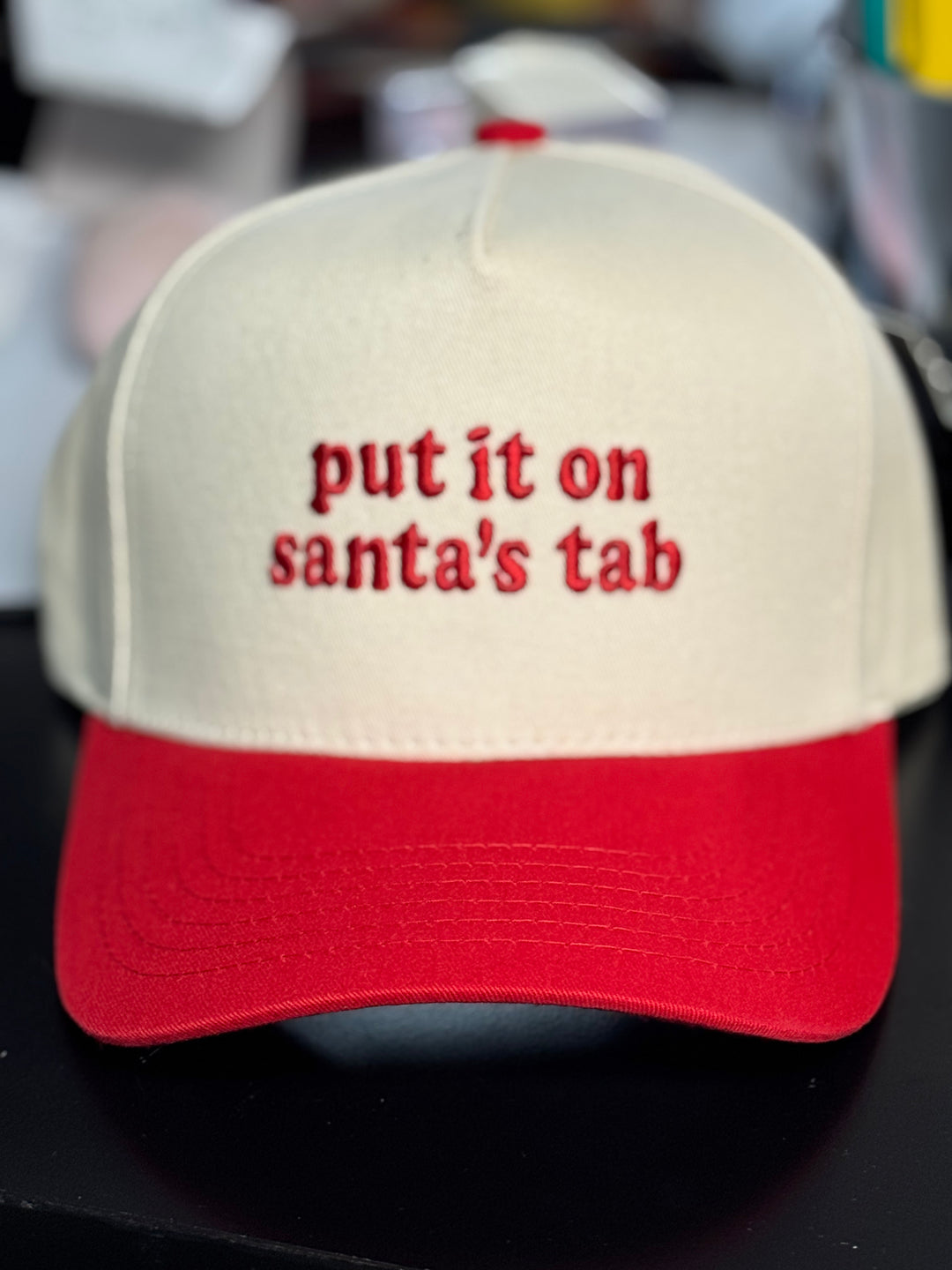 Embroidered Christmas hat