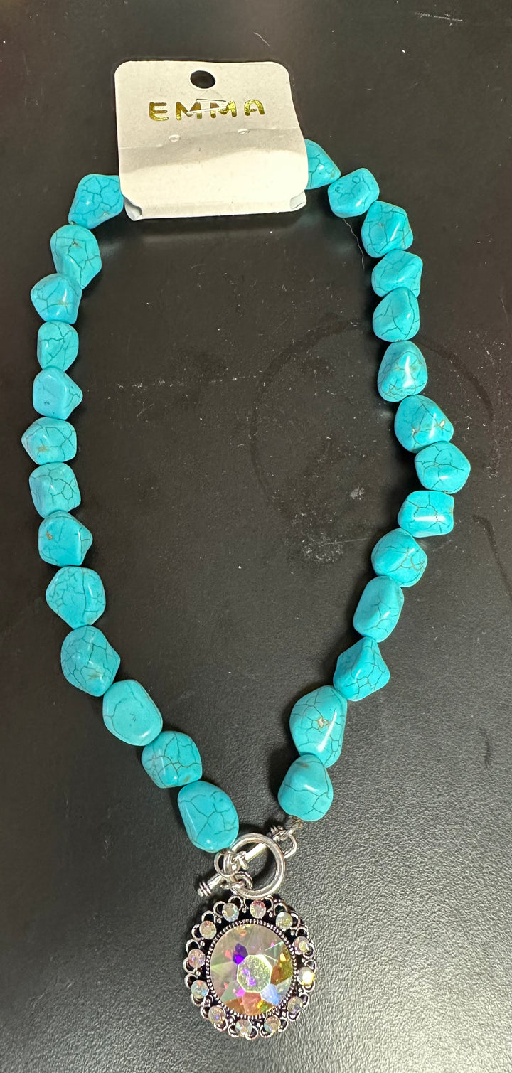 Turquoise Bling Necklace