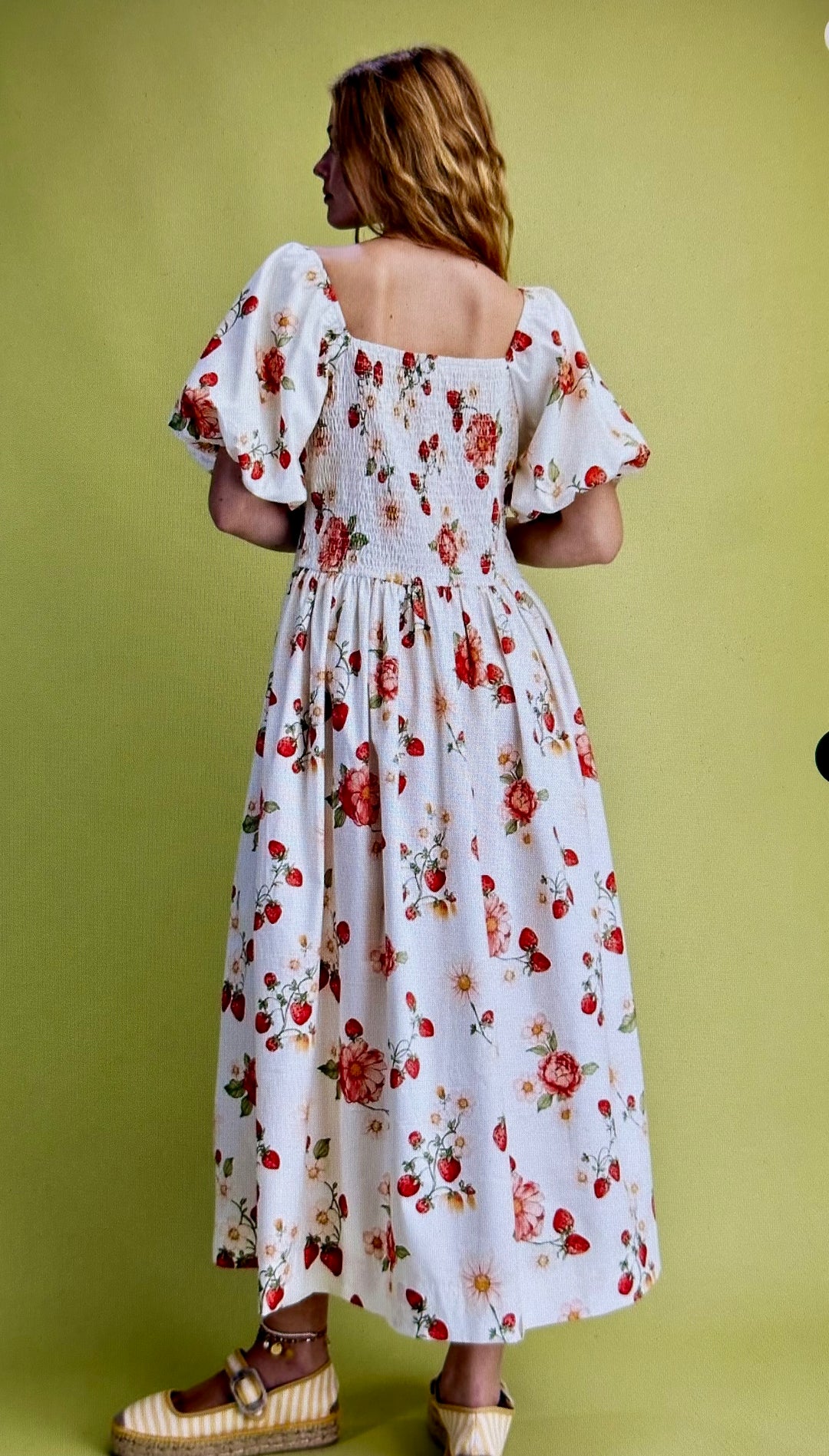 Strawberries and Roses dress