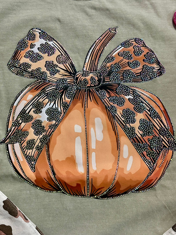 Sparkly Leopard Pumpkin