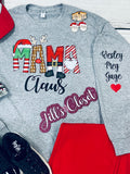 Personalized Mama Claus shirt