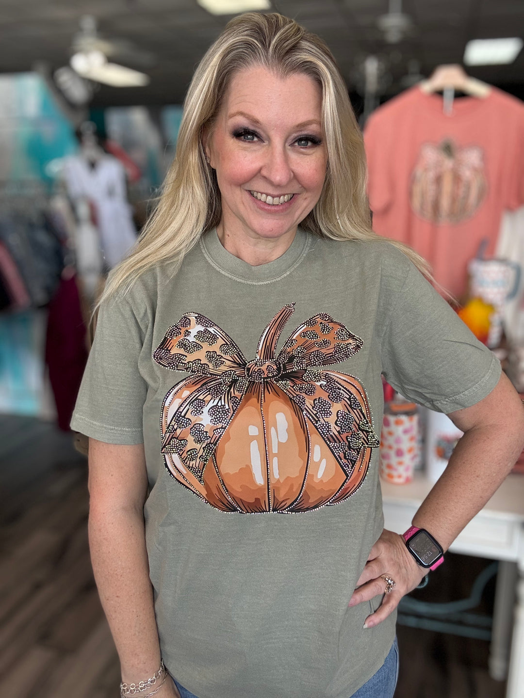 Sparkly Leopard Pumpkin