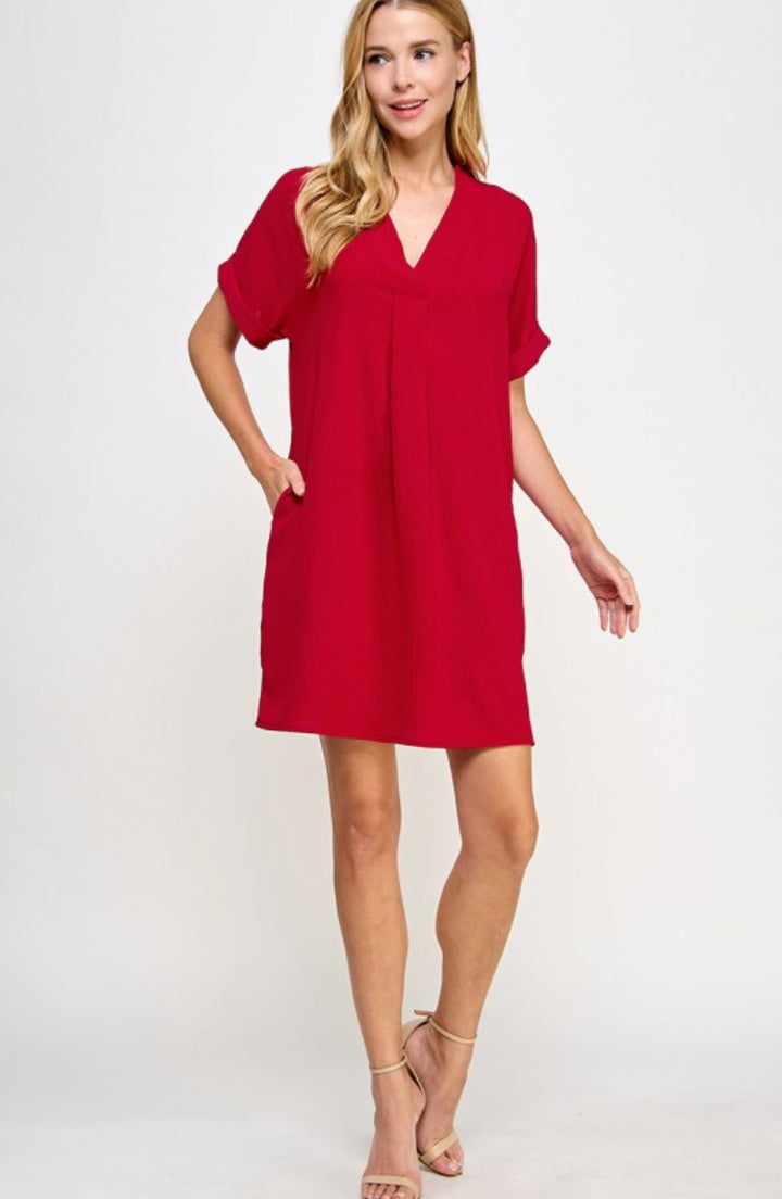 Not So Basic V Neck Dress
