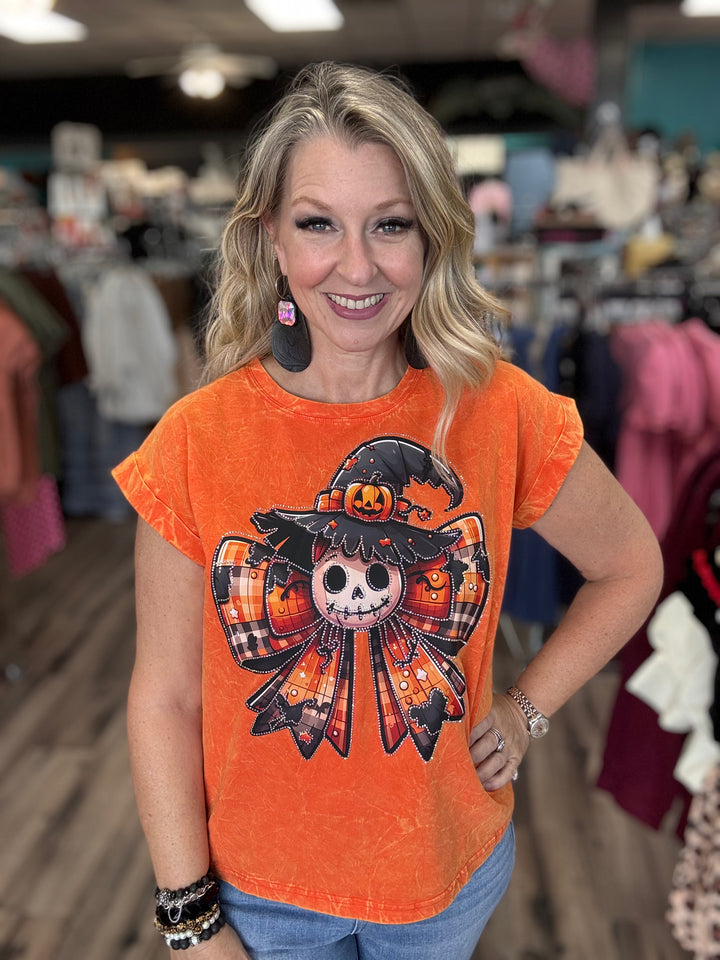 Halloween Bow Bling T-Shirt