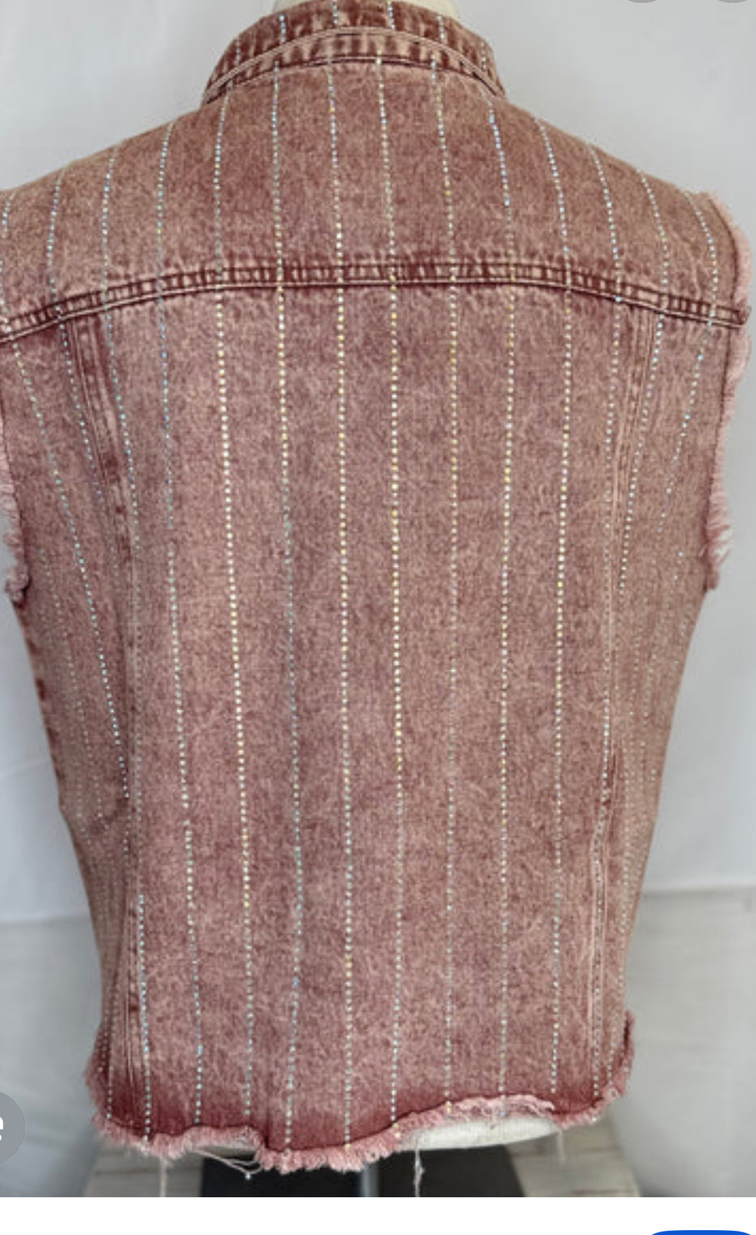 Denim Sparkle Vest