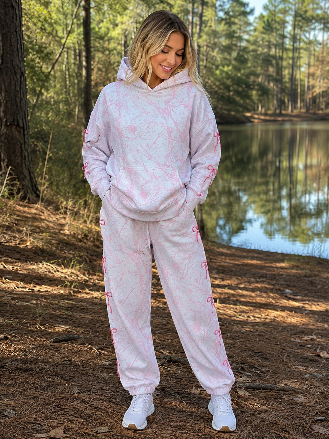 Girlie Camo 2 Pc Hoodie Set