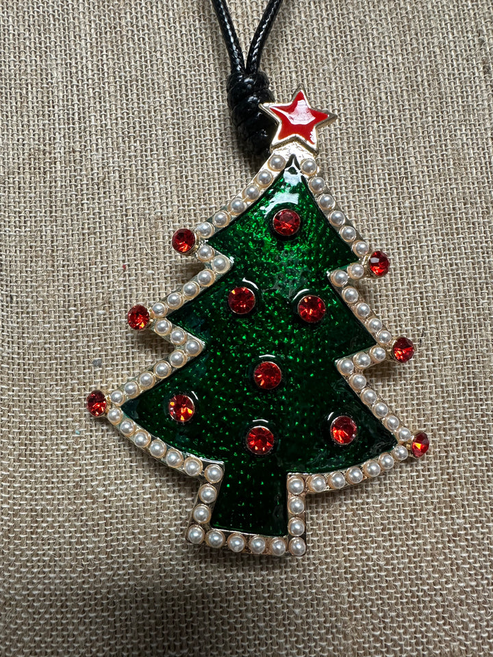 Christmas Tree Pendant Necklace
