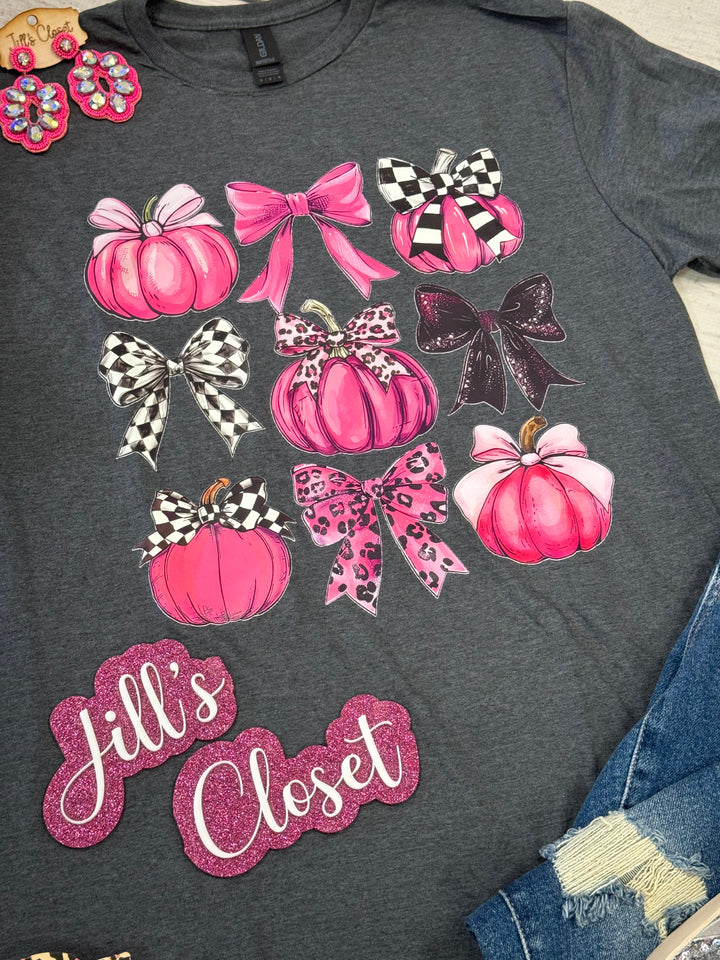 Pinky Checky Pumpkin tee